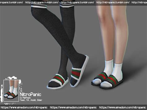 sims 4 gucci pearl slides|sims 4 Gucci cc download.